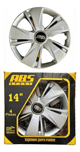 Juego 4 Tapones Polveras De Rin 14 Pulgadas Abs Nissan March