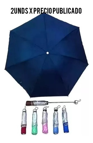 Paraguas Sombrilla Plegable De Cartera Bolso Lluvia Sol