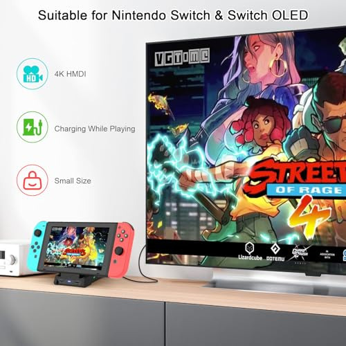 Dock Porttil Para Nintendo Switch & Oled - 4k, Type-c