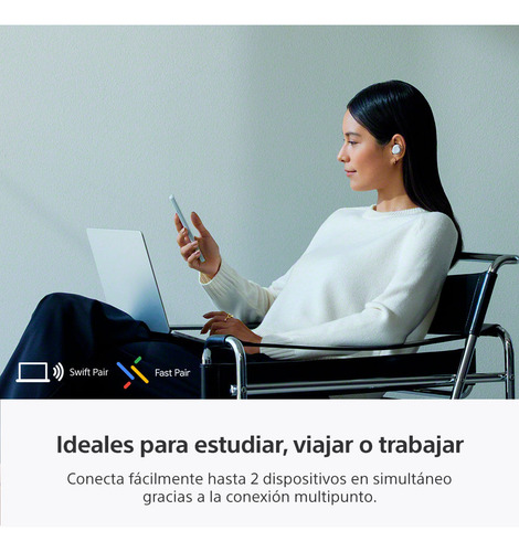 Audífonos Bluetooth Con Noise Cancelling Wf-c710n Sony