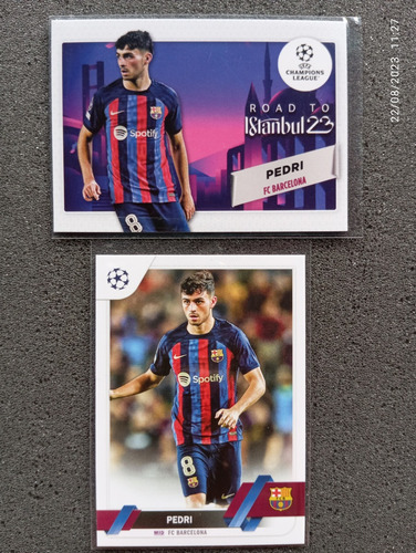 Barajitas Topps Cartas Fútbol Pedri Fc Barcelona 22/23