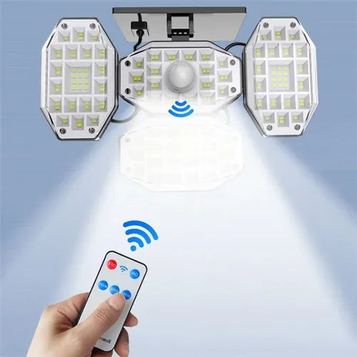 Reflector Led Exteriores Panel Solar Sensor Movimiento Hogar