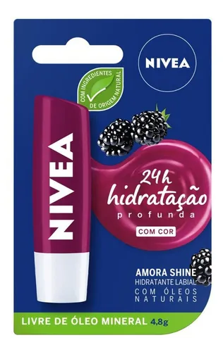 Nivea Hidratante Labial Amora Shine 4,8 G