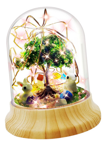 Diy Night Light Materials Bunny Lamp Lámpara De Noche Para