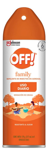 2 Off! Family Repelentes De Insectos En Aerosol 170g C/u