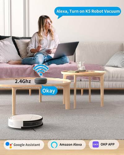 Robot Vacuum Okp Life K5.0 Wi-fi Alexa/app 2100pa Suction