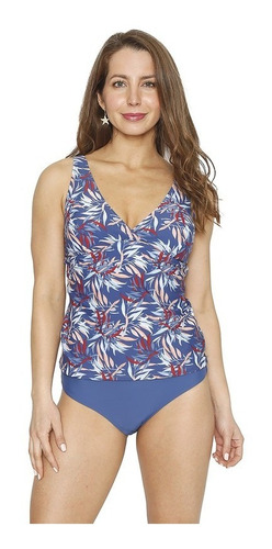 Traje Baño Mujer Tankini Nuevo Original H2o