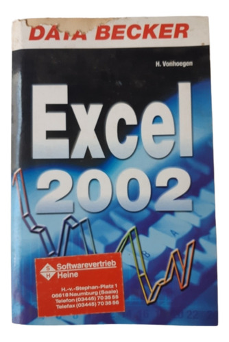 Excel 2002 / H. Vonhoegen / Ed Data Becker / En Alemán