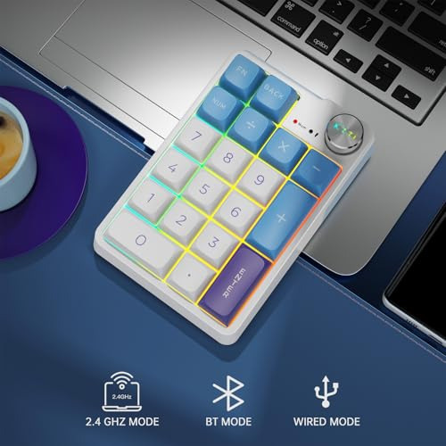 Pack Teclado Numrico Mecnico Bluetooth Recargable 19 Teclas