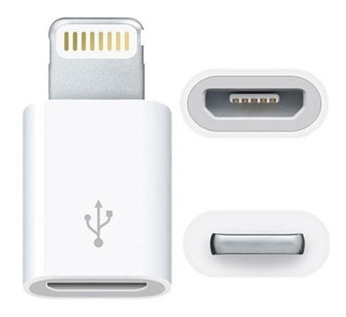 Ficha Adaptador Micro Usb Hembra Para iPhone Macho 