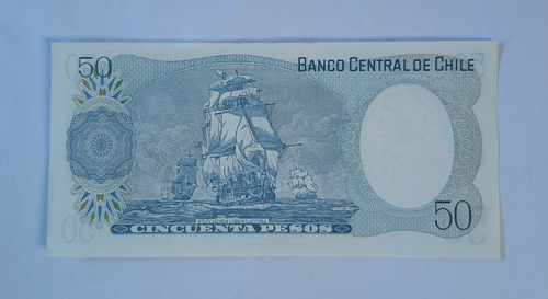 Imagen 2 de 2 de Billete De Cincuenta Pesos Año 1981 Nuevo Sin Circular