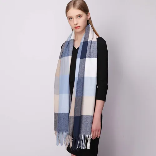 Bufandas A Cuadros Para Mujer, Bufandas De Otoño E Invierno