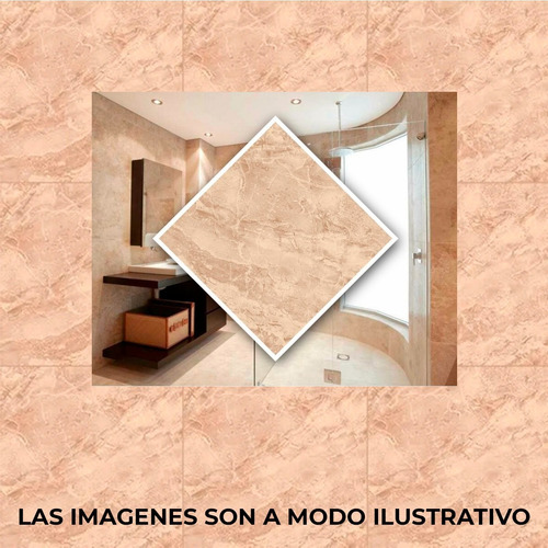 Imagen 4 de 8 de Ceramica Alberdi Alpes Beige 36x36 Alberdi Brillante 1ra