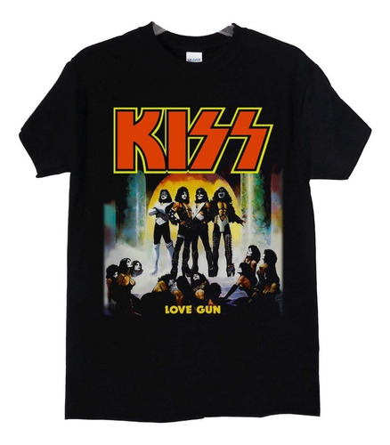 Polera Kiss Love Gun Rock Clásico Abominatron