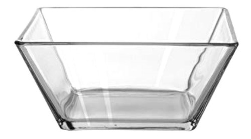 5 Plato Tazón Cuadrado Sopero Vidrio 14 Cm X 6.3 Cm Crisa