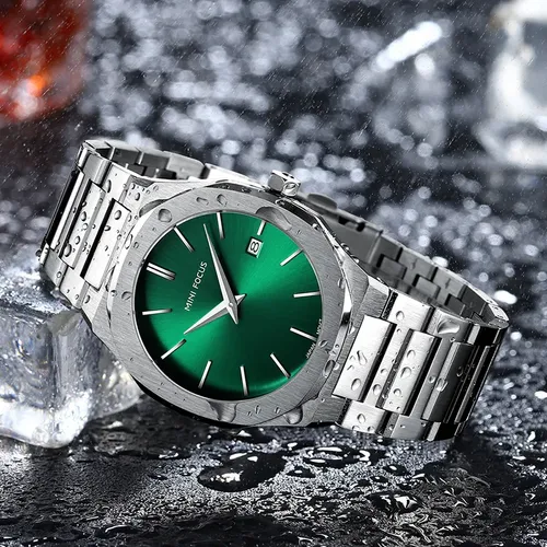 Relógio De Pulso Masculino Mini Focus Analógico Aço Inox | Frete