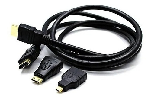 Imagen 7 de 9 de Cable Mini Y Micro Hdmi 3 Hdmi Y Hdmi Triple Cable With Dual