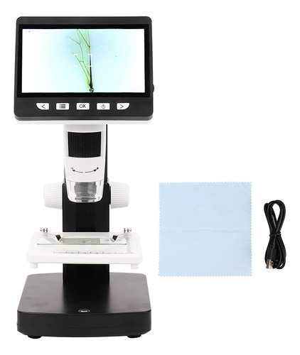 Microscopio 1080p, Pantalla Portátil 1000x Hd, Base Antidesl