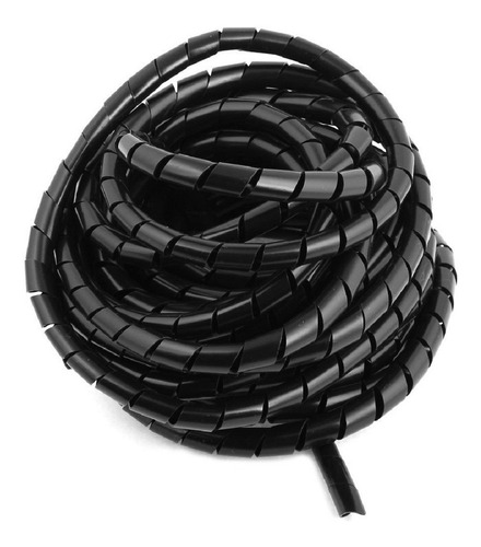 Espiral Atrapa Cable Ordenador Pe Negro 12mt 12/15/0,85mm