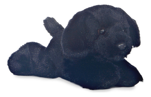 Peluche Aurora. Mini Flopsie. Cachorro Negro Color Multi