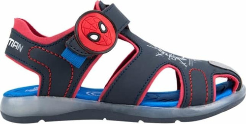 Huarache Para Niño Spiderman Luces Comodo Casual Super Heroe