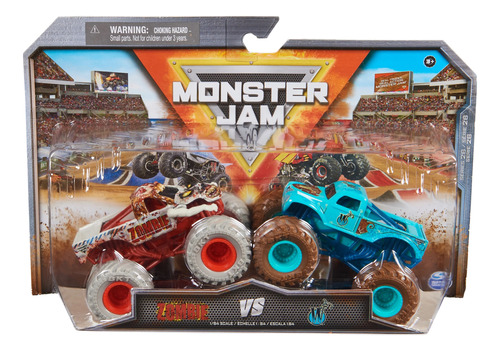 Hot Wheels Monster Jam Doble Zombie Y W Truck