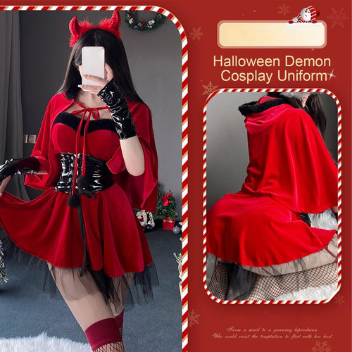 Disfraz De Navidad, Halloween, Pequeño Diablo, Uniforme De C