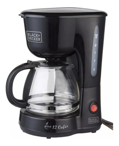 Cafeteira Black+Decker CM120 semi automática preta de filtro 220V