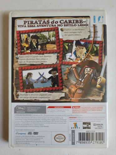 Lego Piratas Do Caribe - Nintendo Wii (Usado)