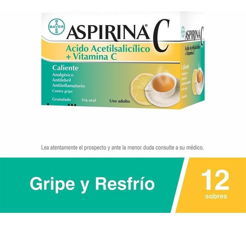 Aspirina C Caliente 12 Sobres