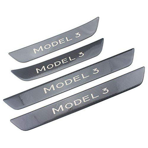 Inoxidable Puerta Alféizar 4pcs Del Protector De Placa...