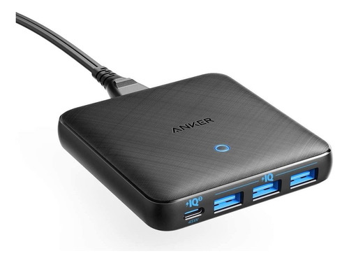 Cargador Usb C Anker 65w 4 Puertos Piq 3.0 Y Adaptador De C