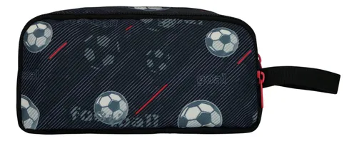 Estuche Grande Atos Futbol Negro Head