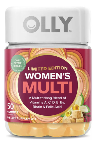 Olly Multivitaminas Para Mujer Con 50 Gomitas Sabor Crème Brûlée