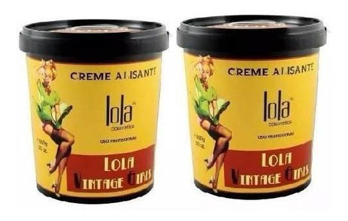 2 Lola Hair Vintage Girs Creme Alisante 850gr