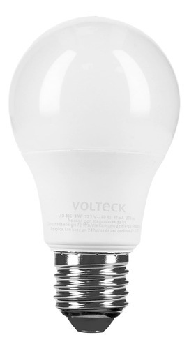 Lámpara De Led, A19, 3 W, Luz Calida Volteck