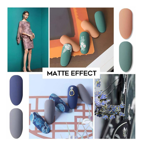 Modelones - Juego De Esmalte De Uñas De Gel Con Capa Compañe