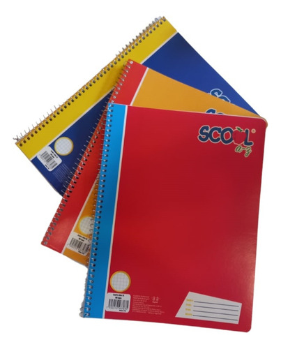 9cuadernos Tamaño Profesional Cuadrochico Grande Blanco Raya
