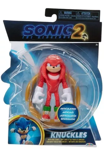 Boneco Sonic Original Importado Knuckles Articulado 11 Cm