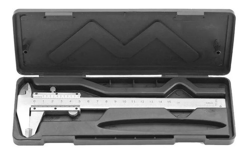 Calibre Metalico Acero Inox 150mm 0,02mm Caja Plastica 