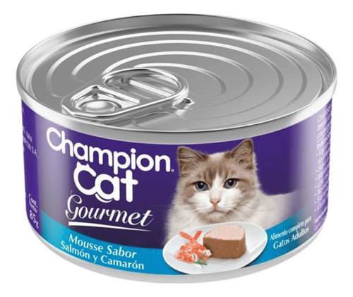 Champion Cat Gourmet Mousse De Salmón Y Camarón 80 Gr