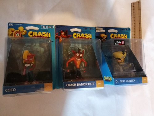 Figuras Totaku Crash Bandicoot Coco Dr Neo Cortex
