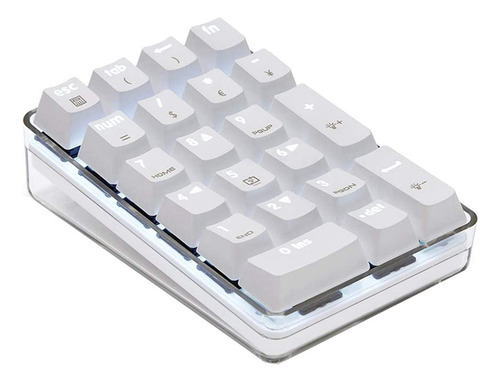 Par De Teclado Numérico Mecânico Com Interruptor Marrom