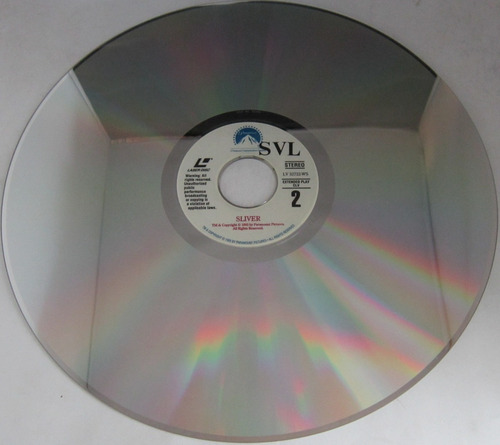 Sliver - Widescreen Edition 1993 Importado Usa Laserdisc Ld