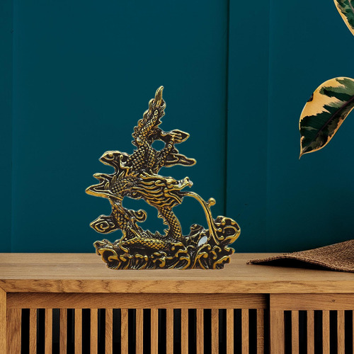 Estatua De Dragón Chino Ornamento De Escritorio Arte Crafts