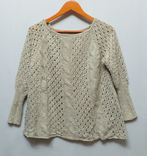 Buzo Sweater Beige Talle M/ L, Cataleya 