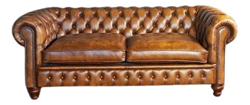 Sillón Chesterfield Moderno Capitoneado De Piel 