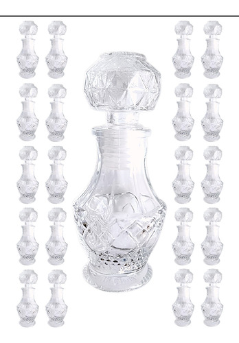 Set 24 Mini Contenedor Envase Vidrio Francia 60ml Recuerdos