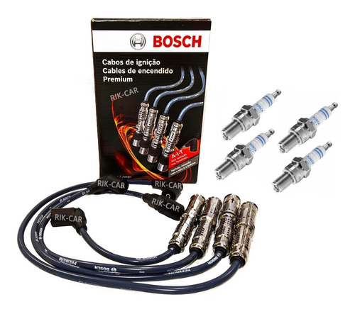 Juego Cables + Bujias 1 Elec Bosch Vw Bora - New Beetle 2.0 