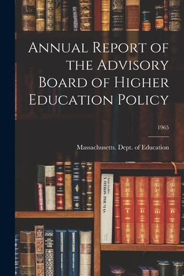 Libro Annual Report Of The Advisory Board Of Higher Educa...